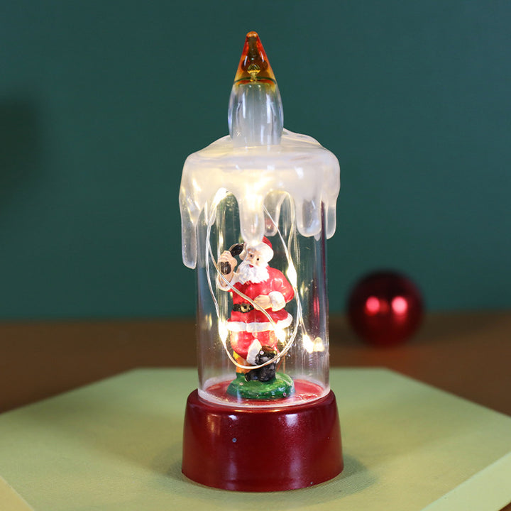 Christmas snow globe night lights with lighting