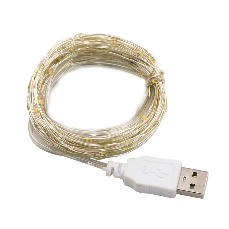 LED Copper Wire String Lights, USB, various lengths