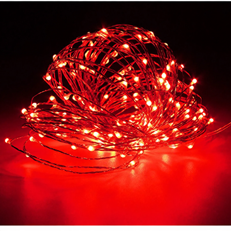 LED string lights with battery box