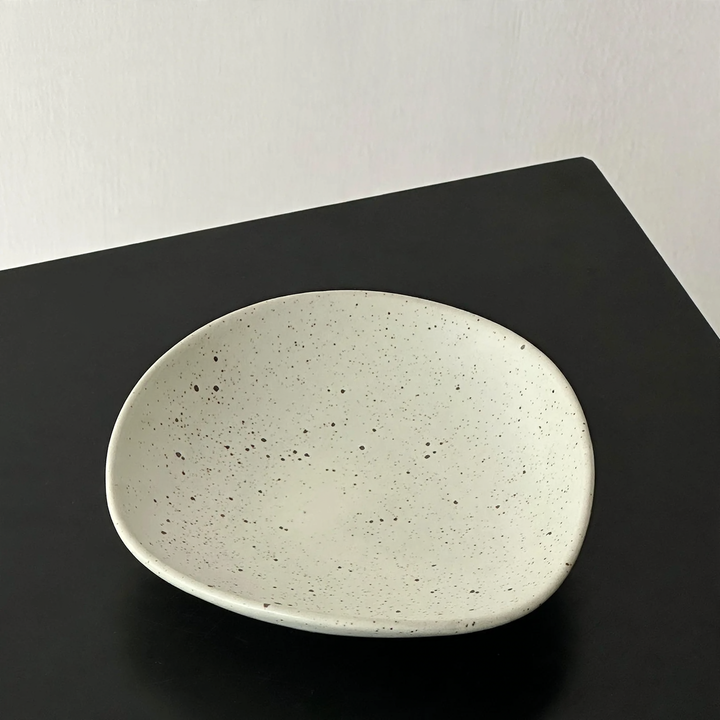 Beef Plastic Tray, Cream and Black