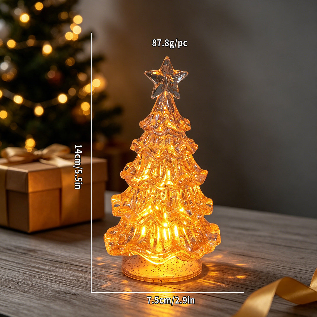 LED Christmas Tree Decorative Light with Glitter Effect