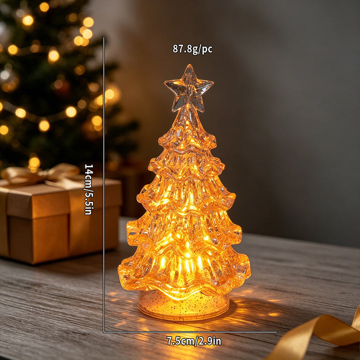 LED Christmas Tree Decorative Light with Glitter Effect