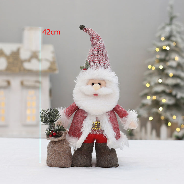 Decorative gnome figure in pink for Christmas