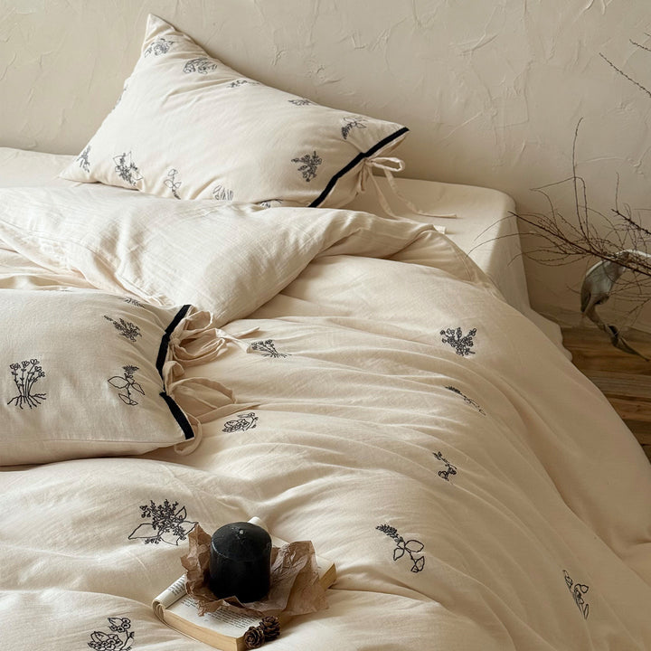 Cotton bedding set, 4-piece, year-round