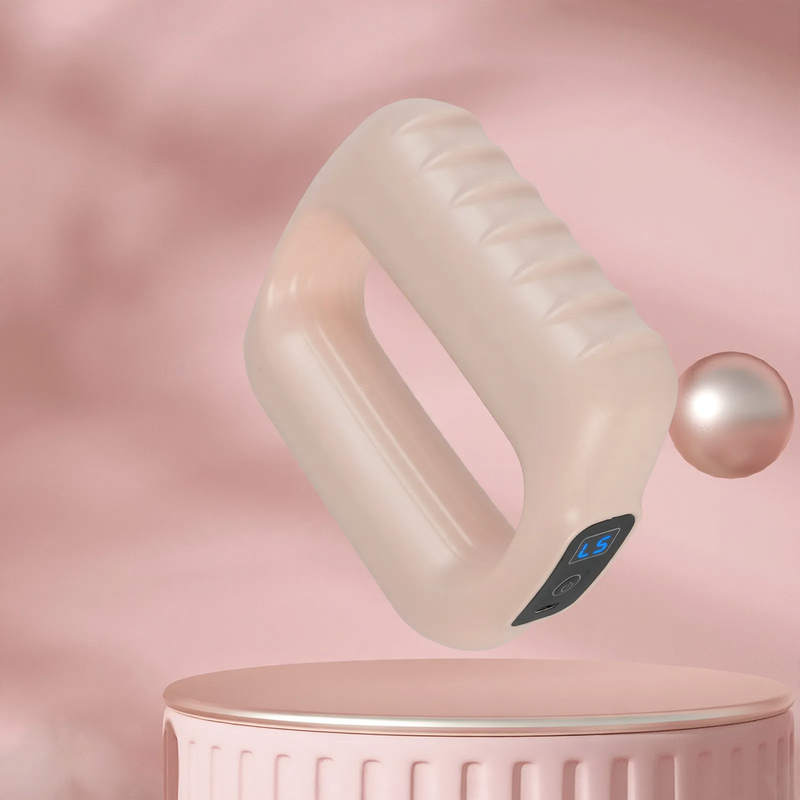 Vibrating fascia roller with LCD display