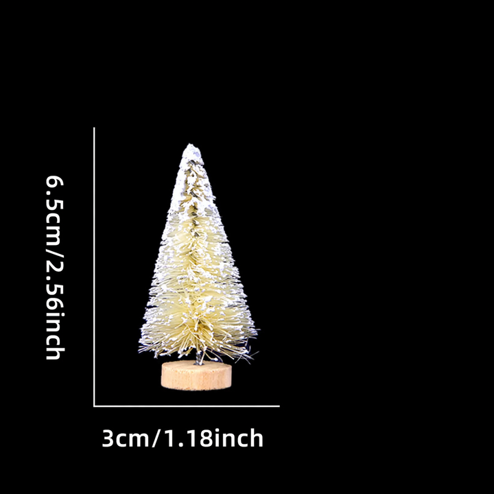 Miniature Christmas trees made of sisal