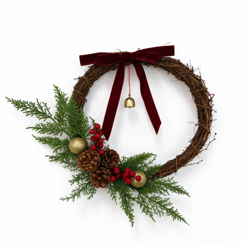 Christmas wreath made of rattan, 15/30 cm