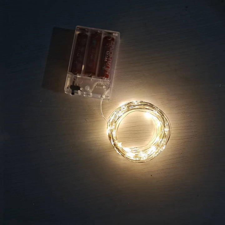 LED string lights with battery box