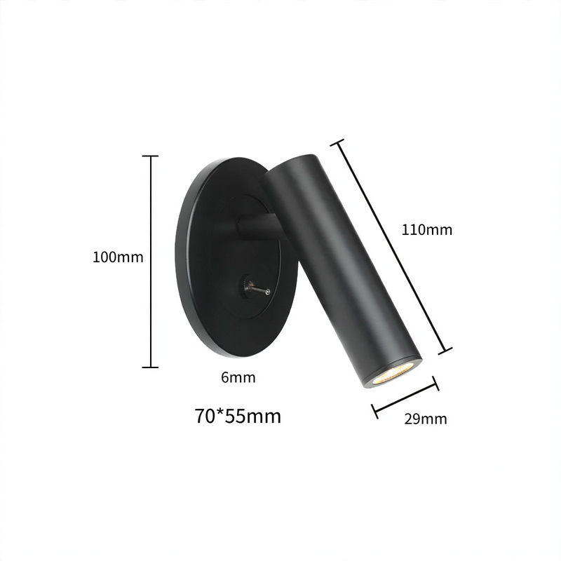 Minimalist LED Wall Light for the Bedroom