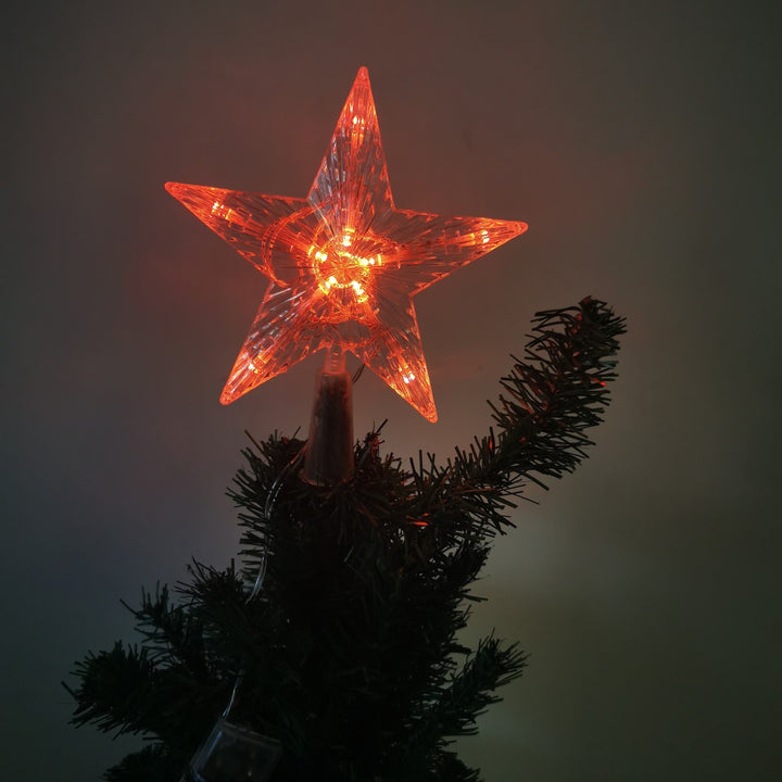 LED Christmas star for tree top, battery operated