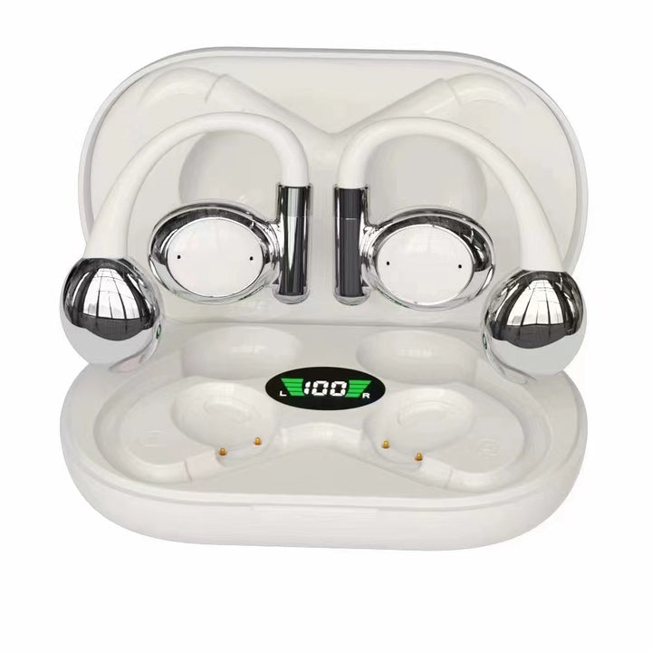 Open Bluetooth headphones with ear hook, noise cancellation