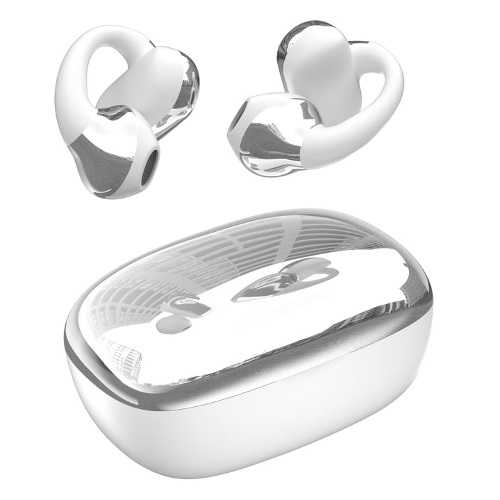Bone conduction Bluetooth headphones, open, ear hooks