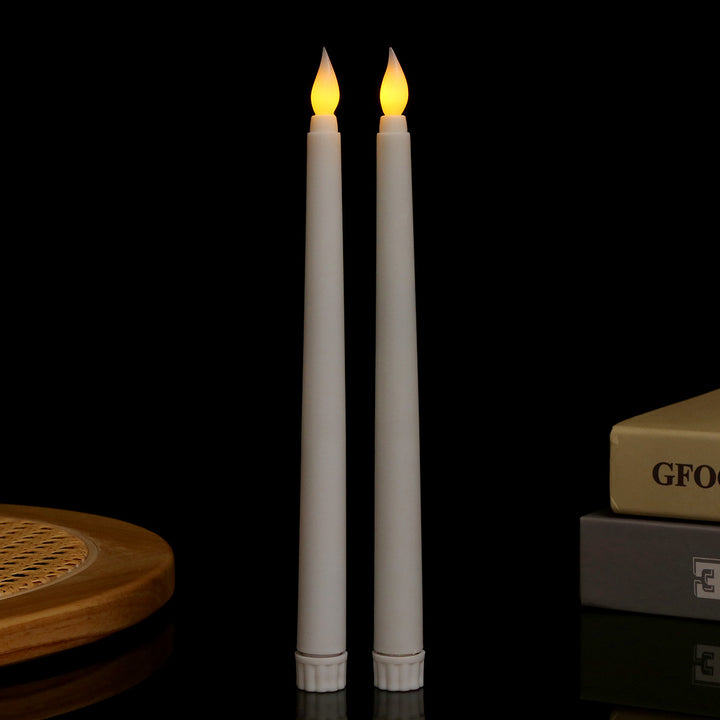 LED taper candle, plastic, for festive occasions