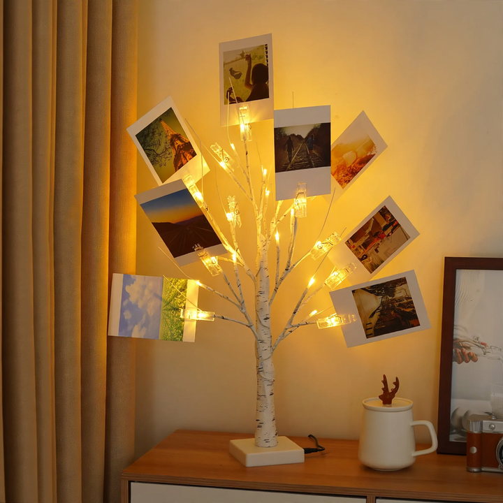 LED tree light with clip function