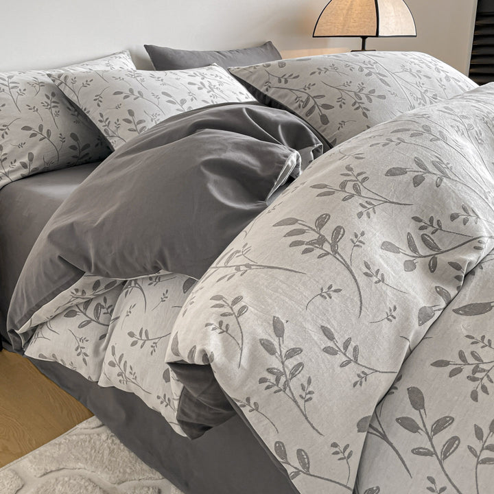 Warm bedding with 3-layer fabric, 4-piece