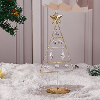 Decorative LED Christmas tree figure made of metal