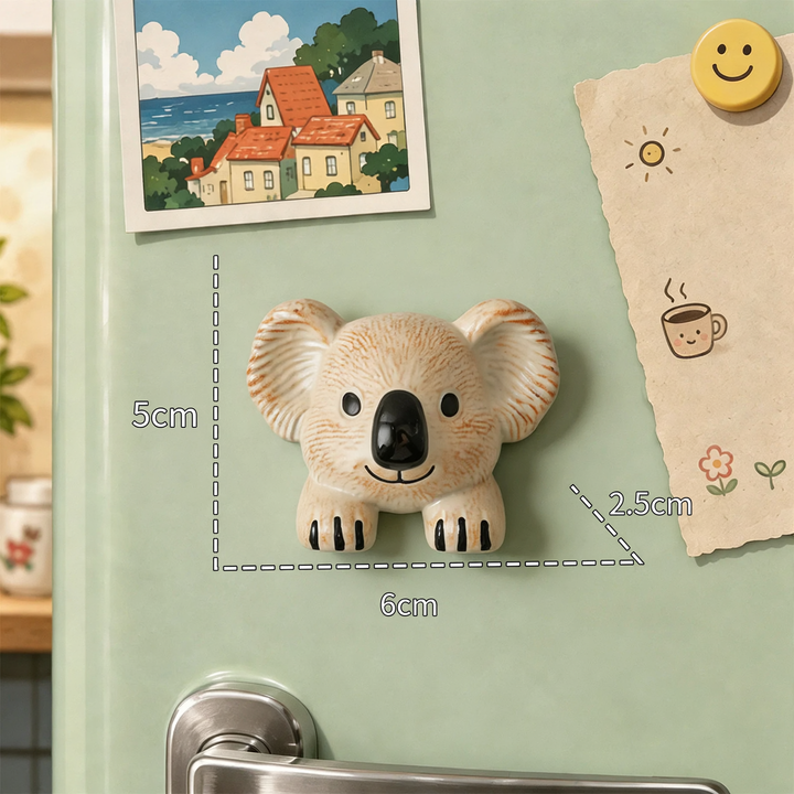 3D-Wildlife-Magnets made of resin, cartoon style