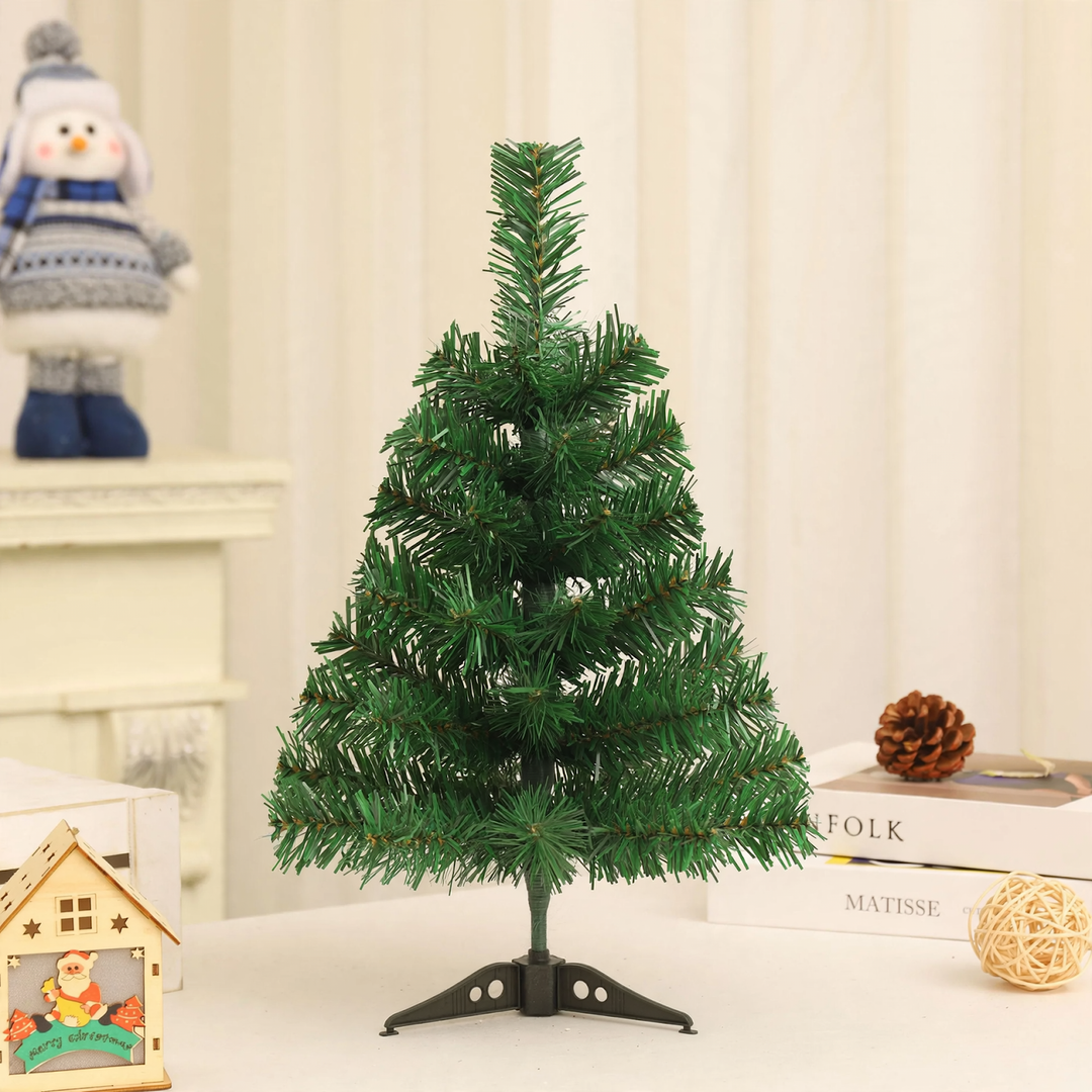 Mini Christmas tree, PVC, 60 cm, with lighting