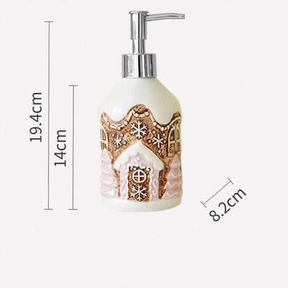 Ceramic soap dispenser with pump