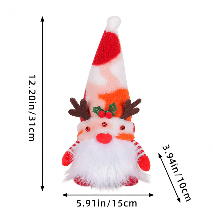 Glowing Christmas Gnome with Sequin Hat