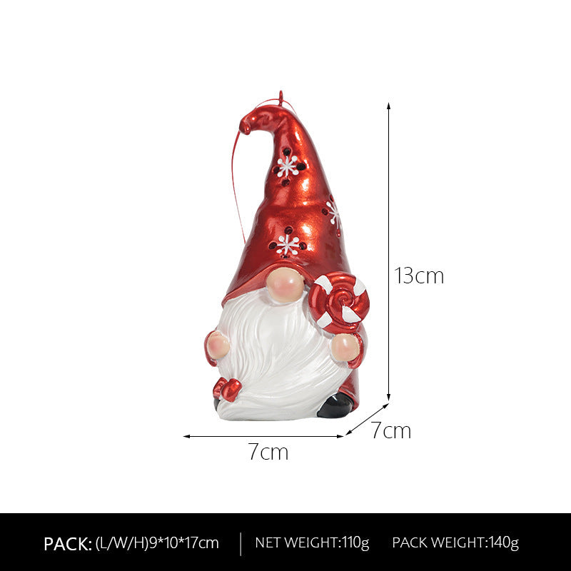 Decorative gnome pendant made of resin