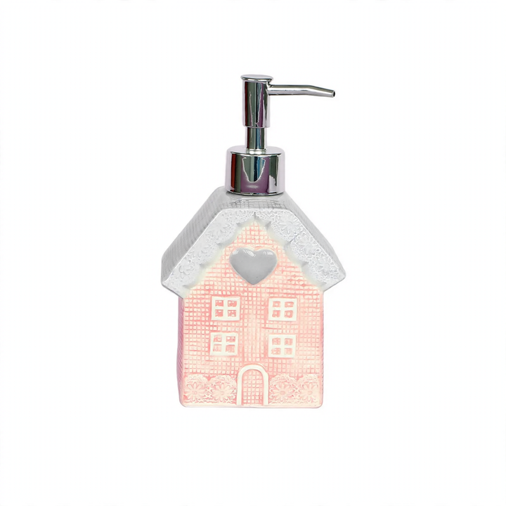 Ceramic soap dispenser with pump
