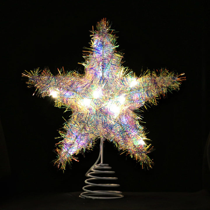 Christmas Tree Top Star made of Iron with LED Lighting