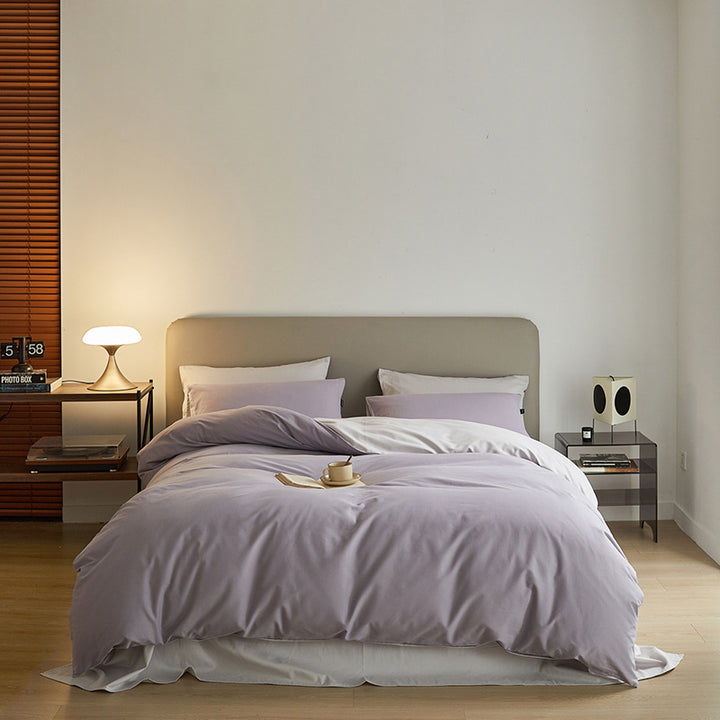 Long-staple cotton bedding, 4-piece, lightly brushed