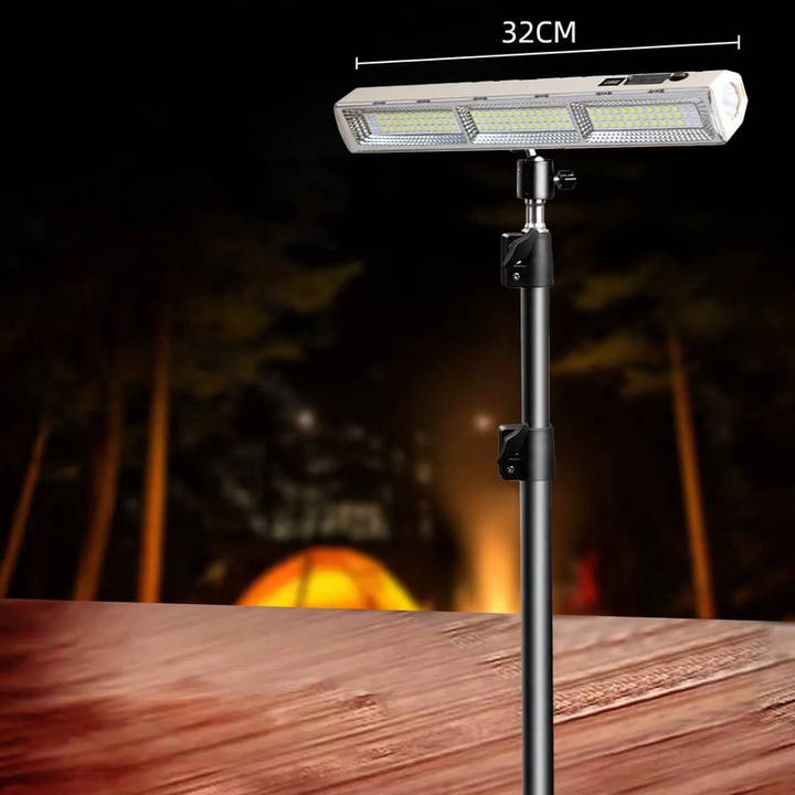 LED camping lamp with battery and emergency light function