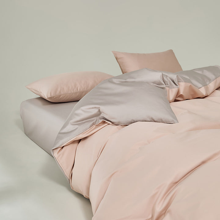 Cotton bedding set, 4-piece, long-staple combed