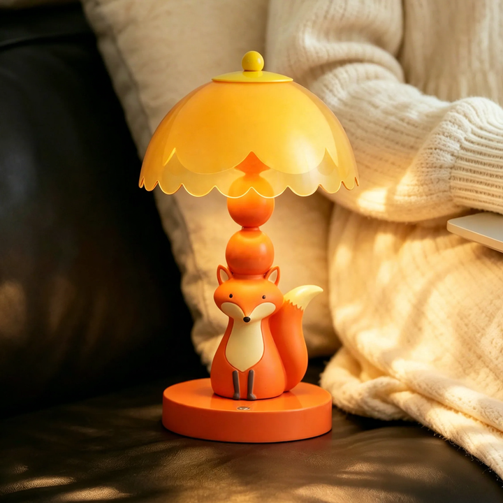 Cute fox table lamp for children's room