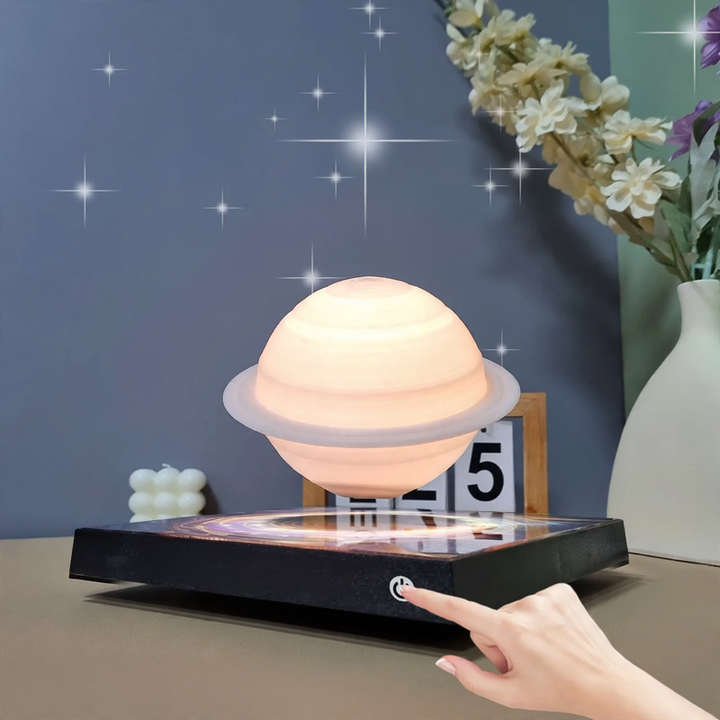 LED night light with magnetic levitation