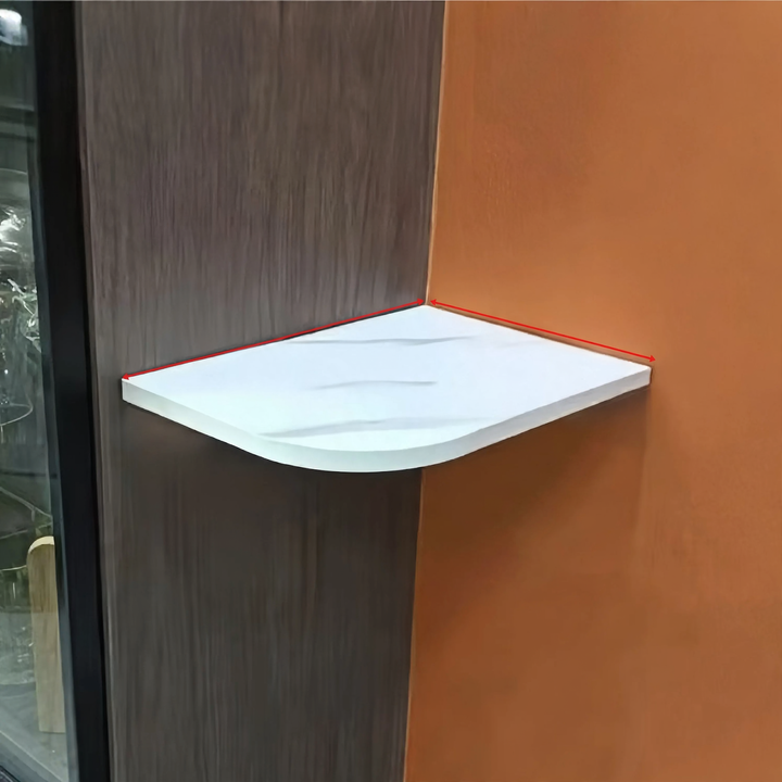 Corner shelf made of dense plywood, multi-layered