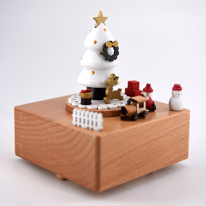 Music box made of beech wood