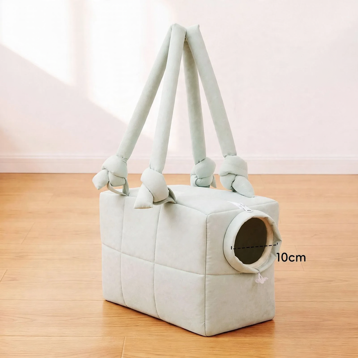 Pet backpack made of cotton fabric, portable