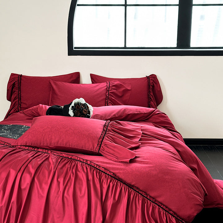 Luxury Wedding Bedding, 4-piece, Long Staple Cotton