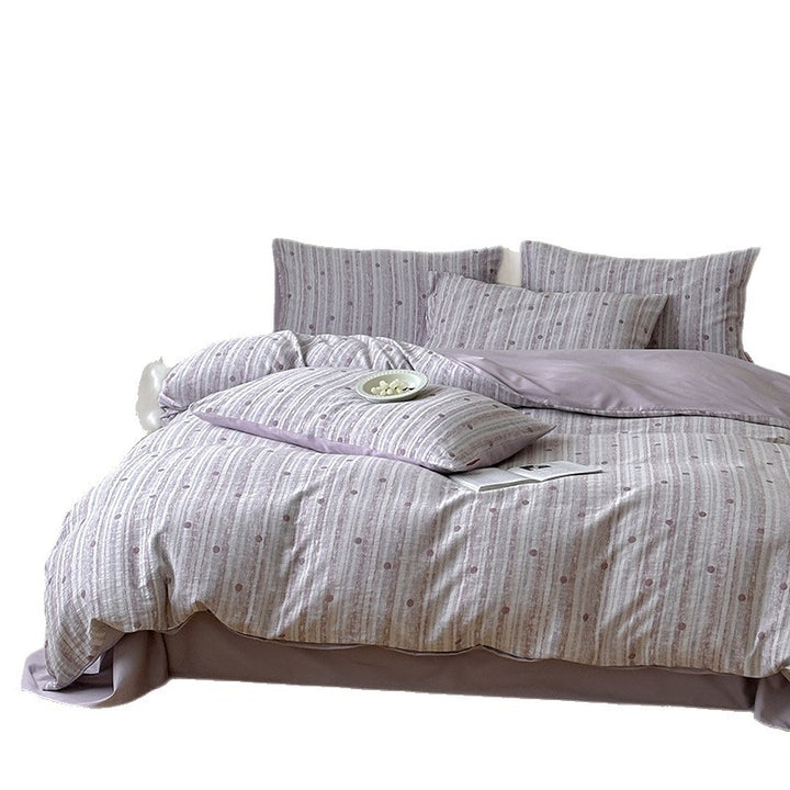 Luxurious cotton bedding set, jacquard weave