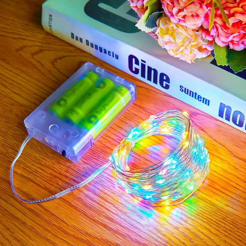 LED Copper Wire String Lights with Battery Box