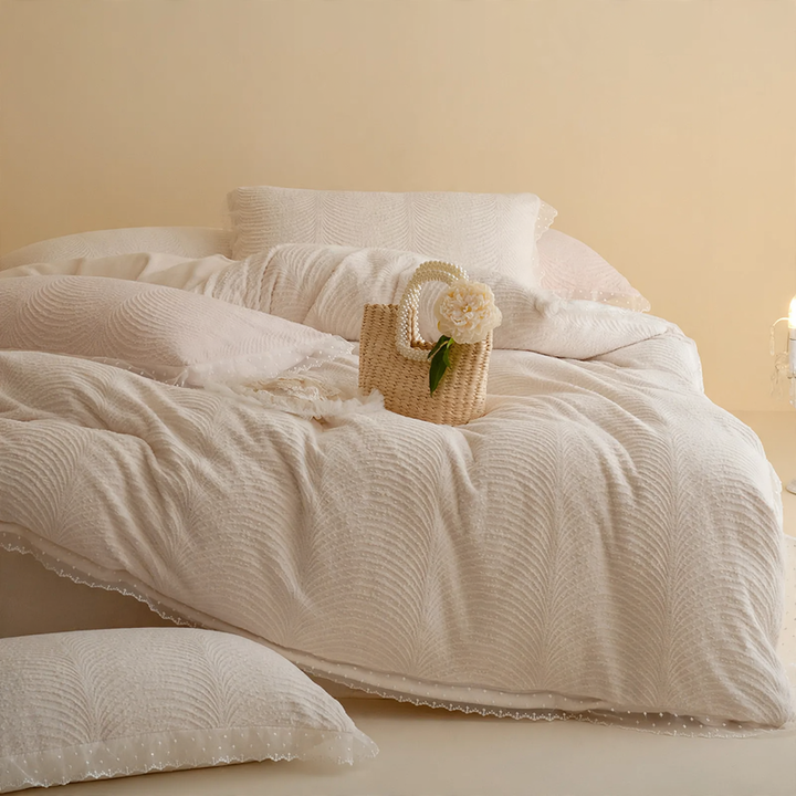 Milk fiber bedding set, 4-piece, winter, class A