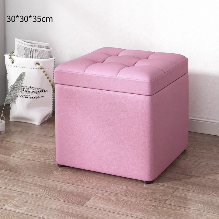 Storage stool made of wood, 30×30×35 cm, model S1873