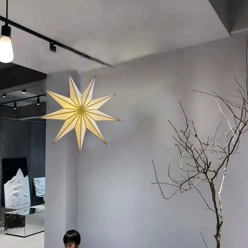 Nordic Star Lamp Shade, 9-pointed, Metal