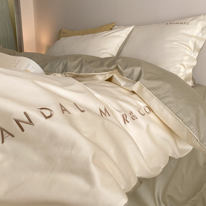 Long Staple Cotton Bedding Set, 4-Piece, Satin