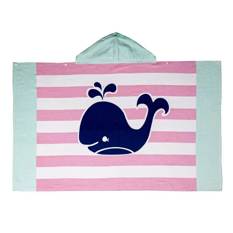 Hooded beach towel, microfiber, 127–160 cm
