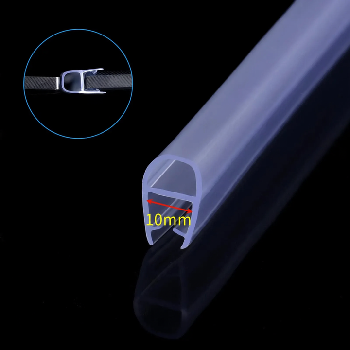 Magnetic seal strip for glass doors
