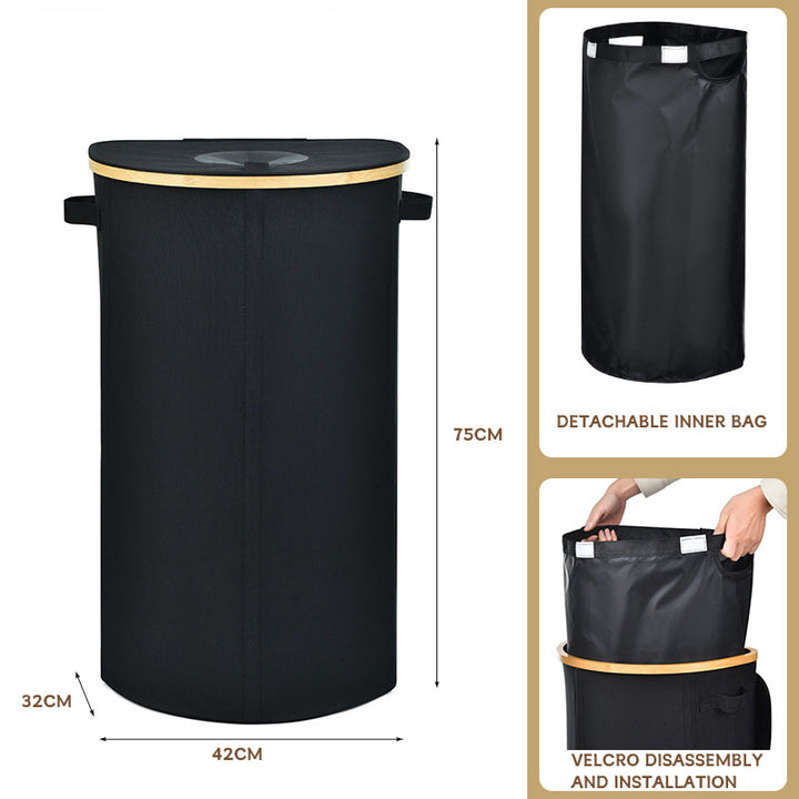 Foldable laundry basket made of oxford fabric
