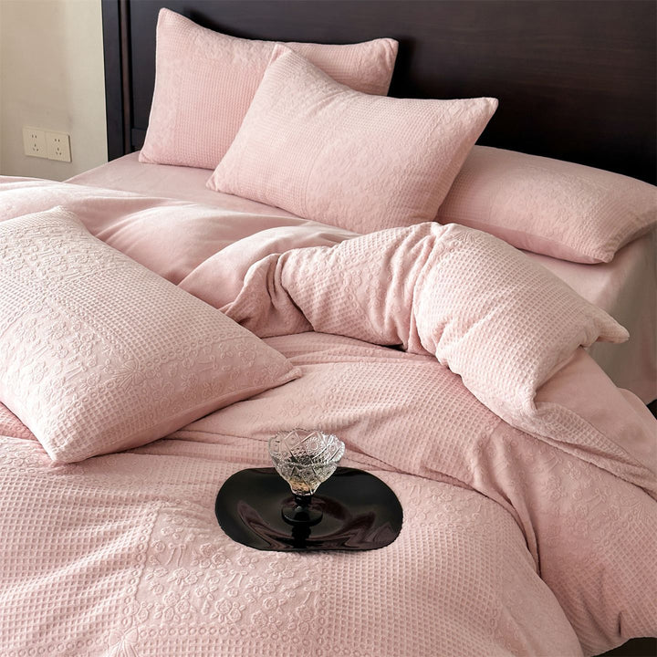 Milk fiber bedding set, 4-piece, warming