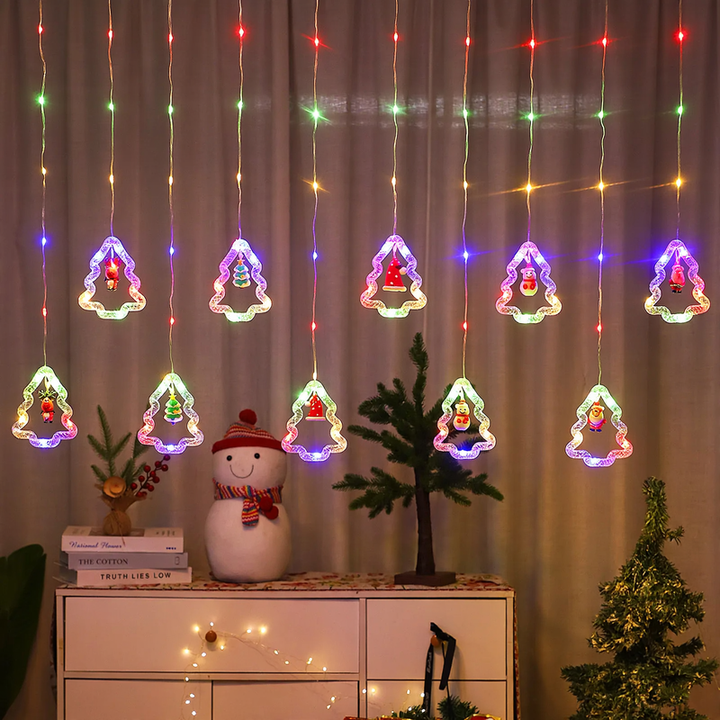 LED string lights with motifs, 3 m, remote controlled