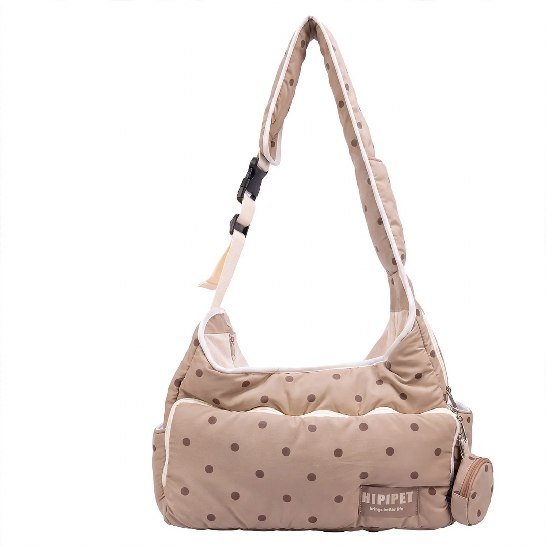 Pet backpack made of cotton fabric, portable