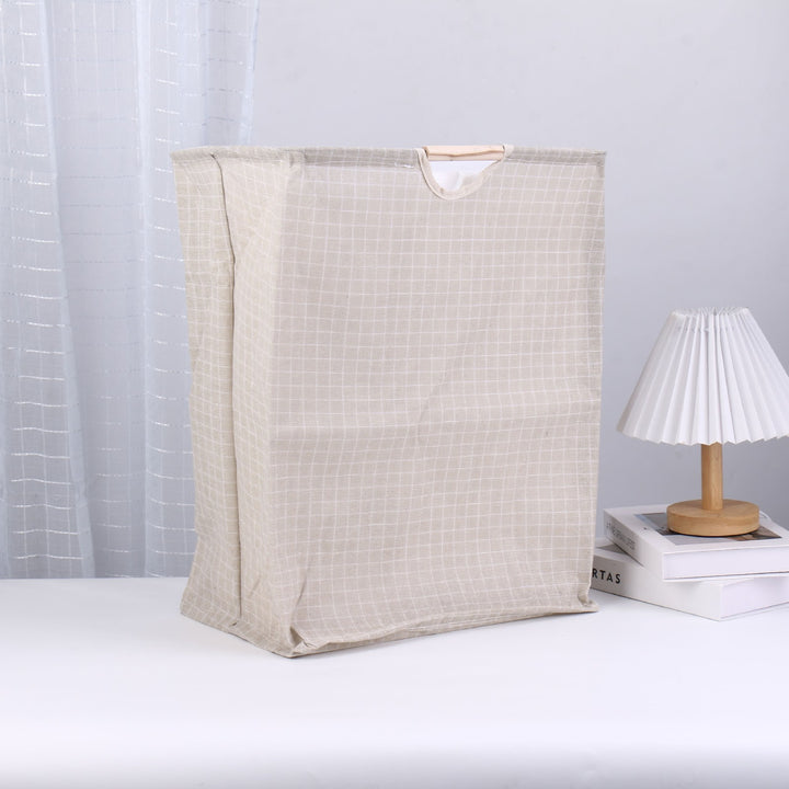 Laundry basket made of cotton and linen, foldable