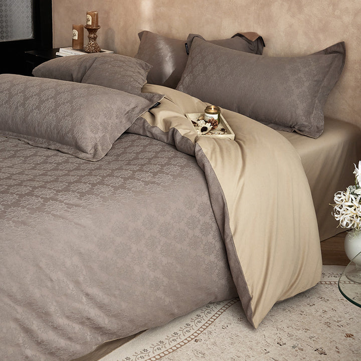 Bedding set made of long-staple cotton, 4-piece